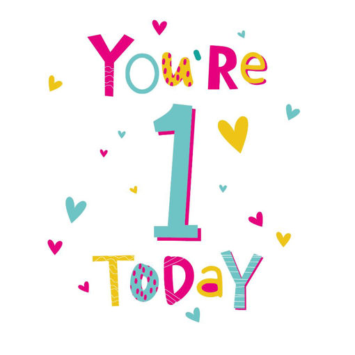 Picture of YOURE 1 TODAY CARD